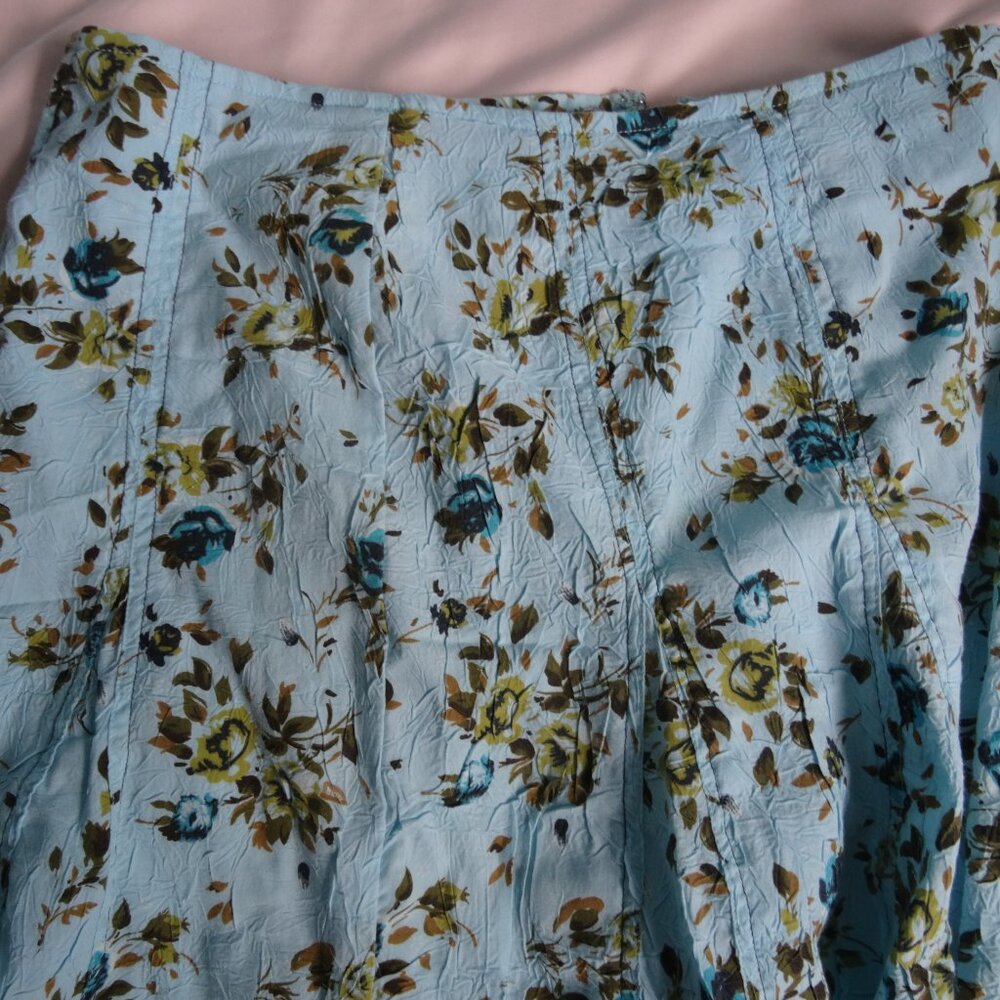 womens vintage stunning midi Point Zero floral size 3/4 skirt